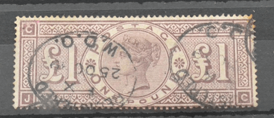 Great Britain. 1888 £1 Brown-lilac J-C. £200