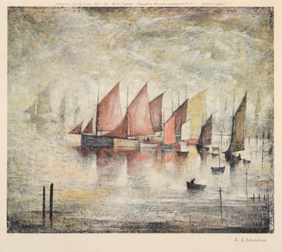 L S Lowry Sailing Boats