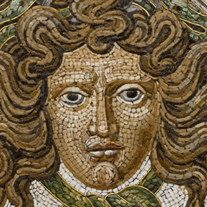 Castellani-Micromosaic-Brooch-Detail In this close up you can see how many different shades of pink and white are used to make very smooth and realistic gradients.