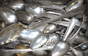 Even a collection of odd silver pieces cutlery can still be worth £100's.