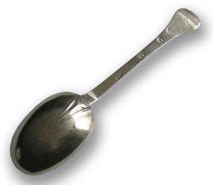 A Charles II Trefid Spoon, Edward Lewis, Liverpool, c.1680.  Priced at £4,450 from Michael Baggott Silver and Antiques.