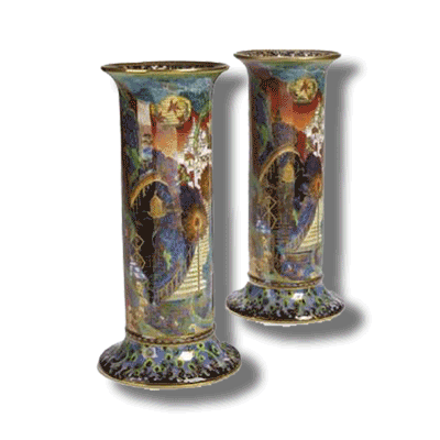 Fairyland-Lustre-Valuation-Torches-Vase Fairyland Lustre Valuation Torches Vase