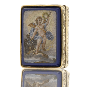 Silver-Vinaigrette-with-unusal-micromosaic-top silver vinaigrette with micromosaic