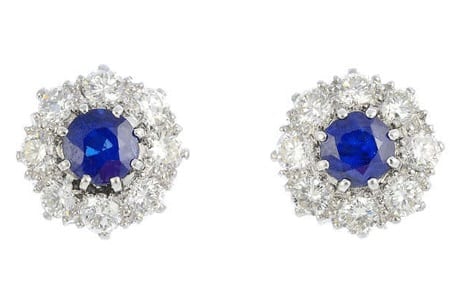 A-pair-of-sapphire-and-diamond-cluster-earrings-£1600