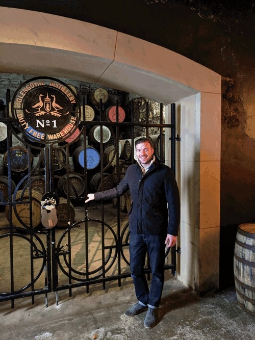 Mark-Littler-Whisky-Broker Mark Littler at the Glengoyne N0.1 Warehouse