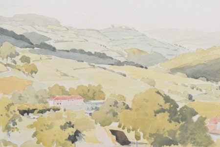 Pierre-Adolphe-Valette-1876-1942-French-rural-scene-signed-watercolour-and-pencil-£1100 Pierre-Adolphe-Valette-1876-1942-French-rural-scene-signed-watercolour-and-pencil-£1100