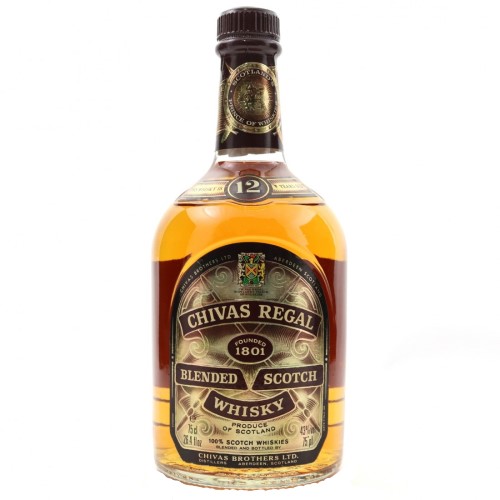 Chivas regal A bottle of Chivas Regal 12 Year old, worth less than £30