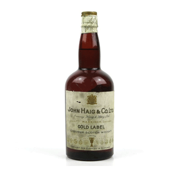 A 1930s bottle of Haig Gold Label, worth less than £150