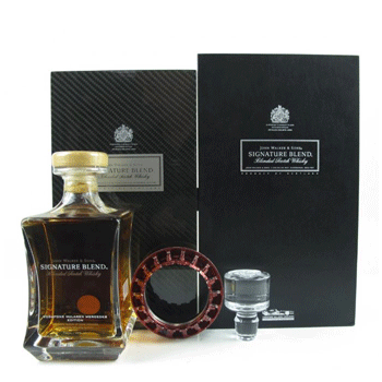 A bottle of Johnnie Walker signature