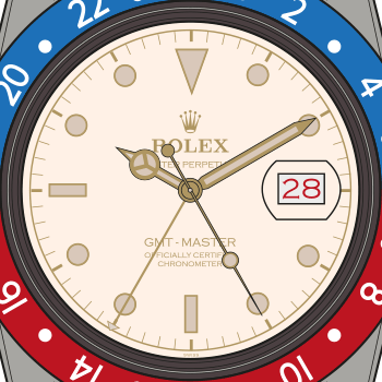 Rolex-GMT-Master-6542-White-Dial-Pan-Am-Ground-Crew