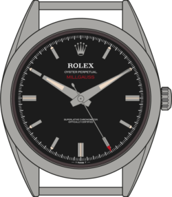 Rolex Milgauss 1019 illustrtaion