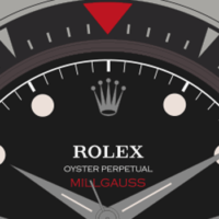 Rolex-Milgauss-6541-Red-Triangle-Bezel