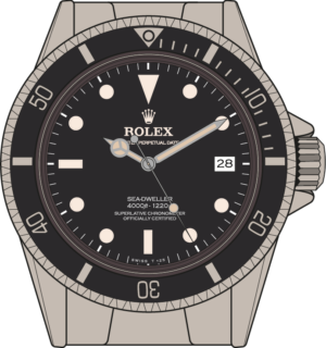 Sea-Dweller 16660 - Triple 6 Sea-Dweller illustration