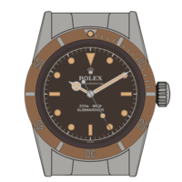 Rolex-Submariner-5510-Tropical-Dial
