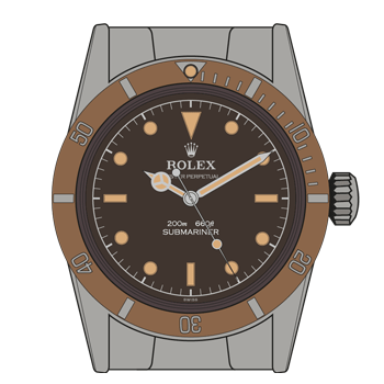 Rolex-Submariner-5510-Tropical-Dial Rolex-Submariner-5510-Tropical-Dial