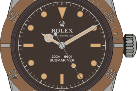 Rolex Submariner 5510 Tropical Dial illustration