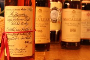 Collectors bottles of macallan