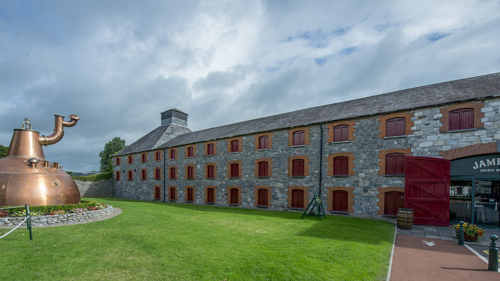 The entrace to Midleton distillery in Ireland