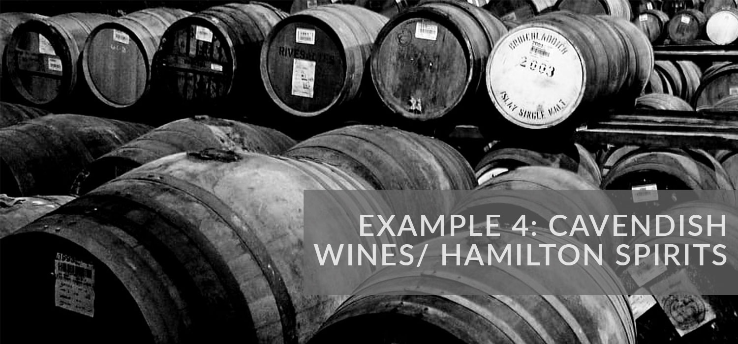 Example 4: Cavendish Wines & Hamilton Spirits