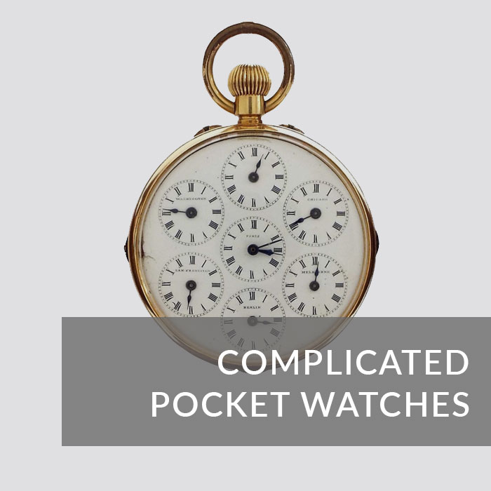 Button to navigate to the Complicated Pocket Watches page
