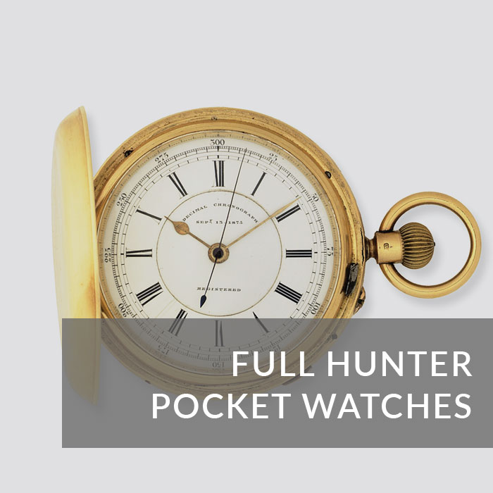 Button to navigate to the Full Hunter Pocket Watches page