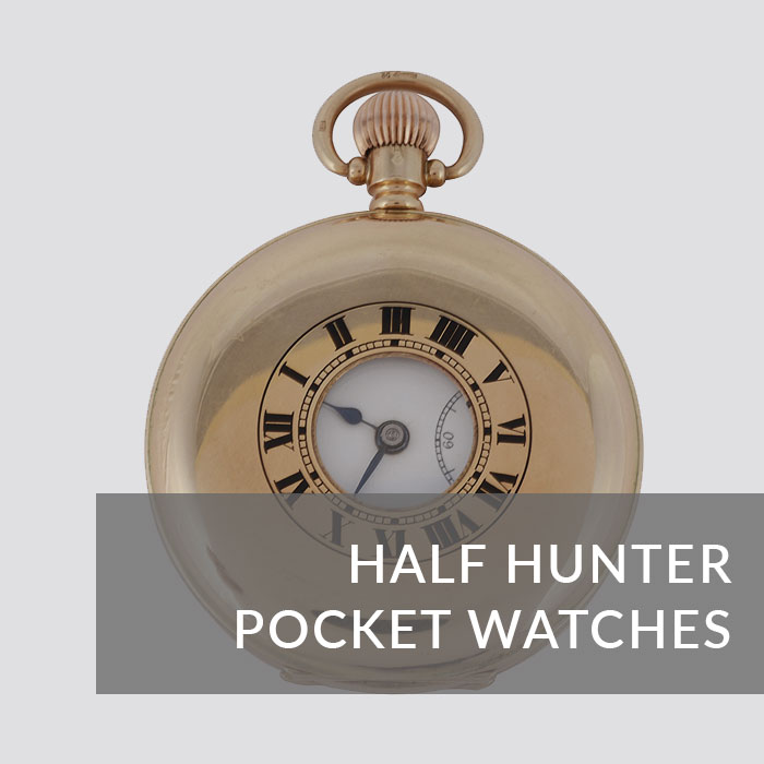 Button to navigate to the Half Hunter Pocket Watches page