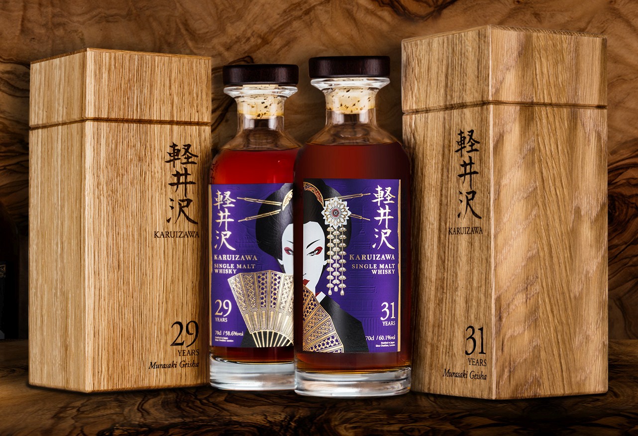 pearl geishas Image via The Whisky Exchange. A 29-year-old and a 31-year-old in The Whisky Exchange's GeishaRange.