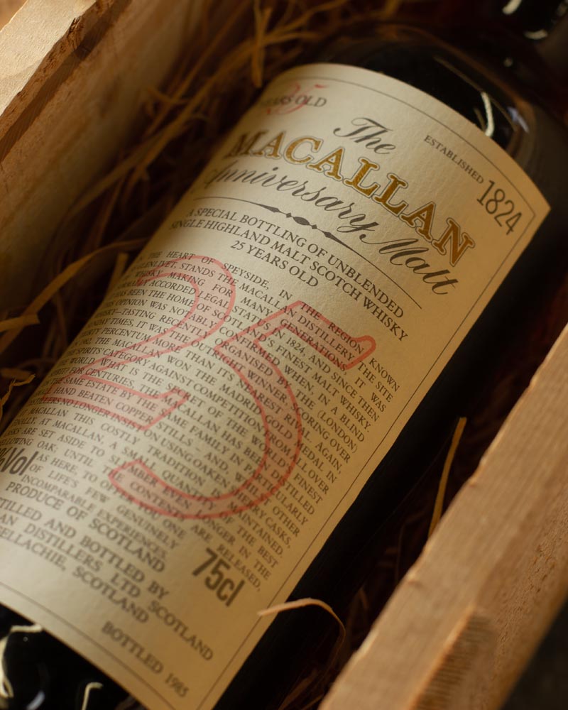 Macallan 25 Year Old Valuations