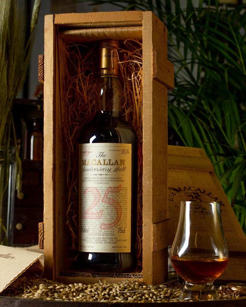 Macallan anniversary malt 25 year old 58-59