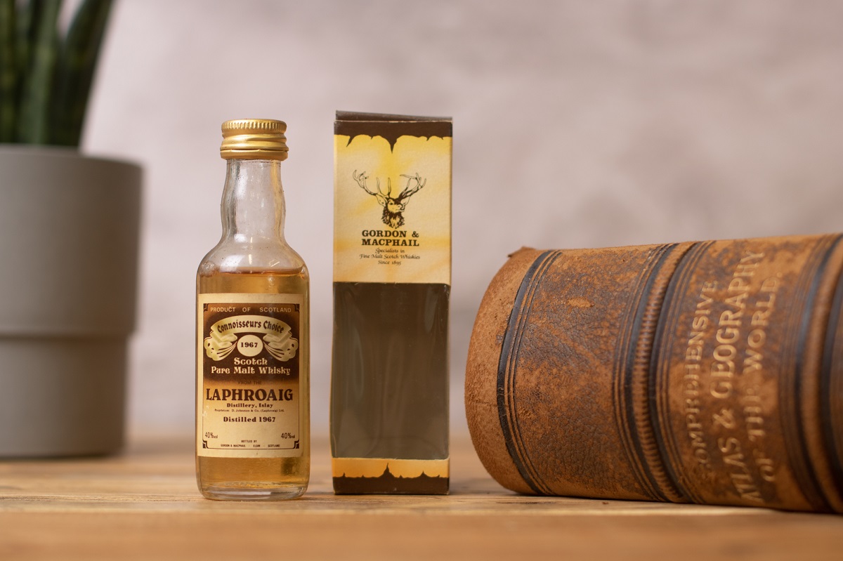 Miniature Laphroaig 1967 In the early 1900s, bottle sizes became standardised in UK law
