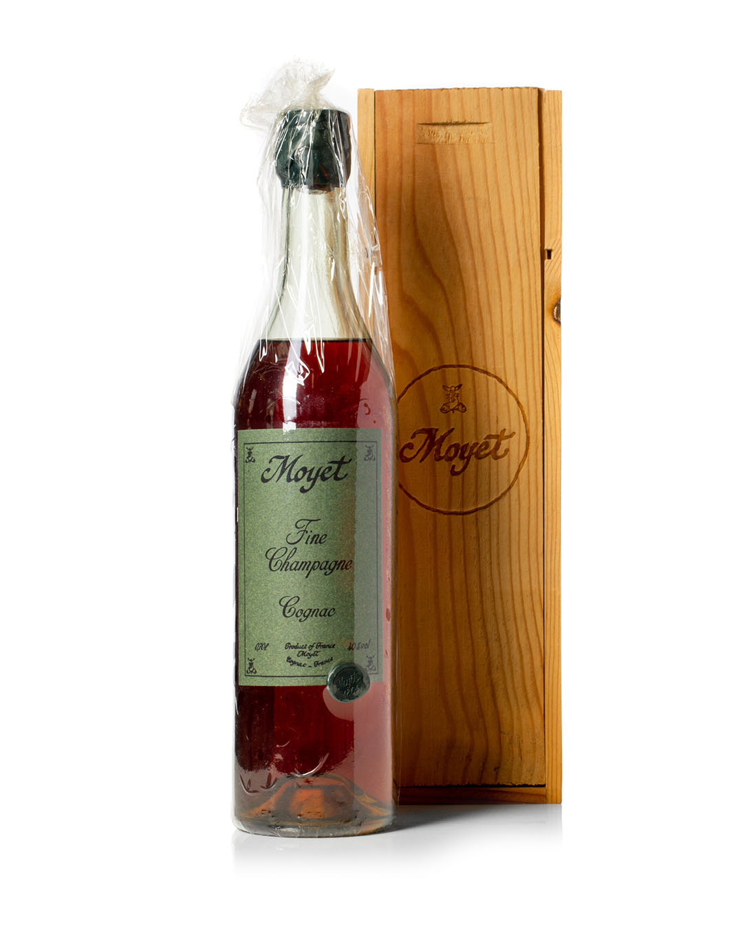 moyet2 We have this bottle of Moyet 1864 Fine Champagne Cognac available for sale on our online shop.