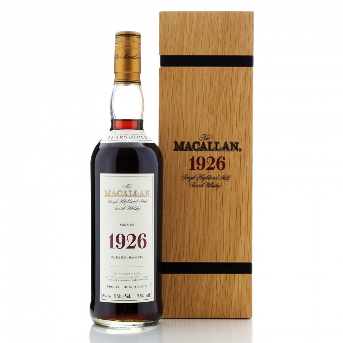 This Macallan 1926 60 Year Old Fine & Rare was sold via Whisky Auctioneer in 2020.