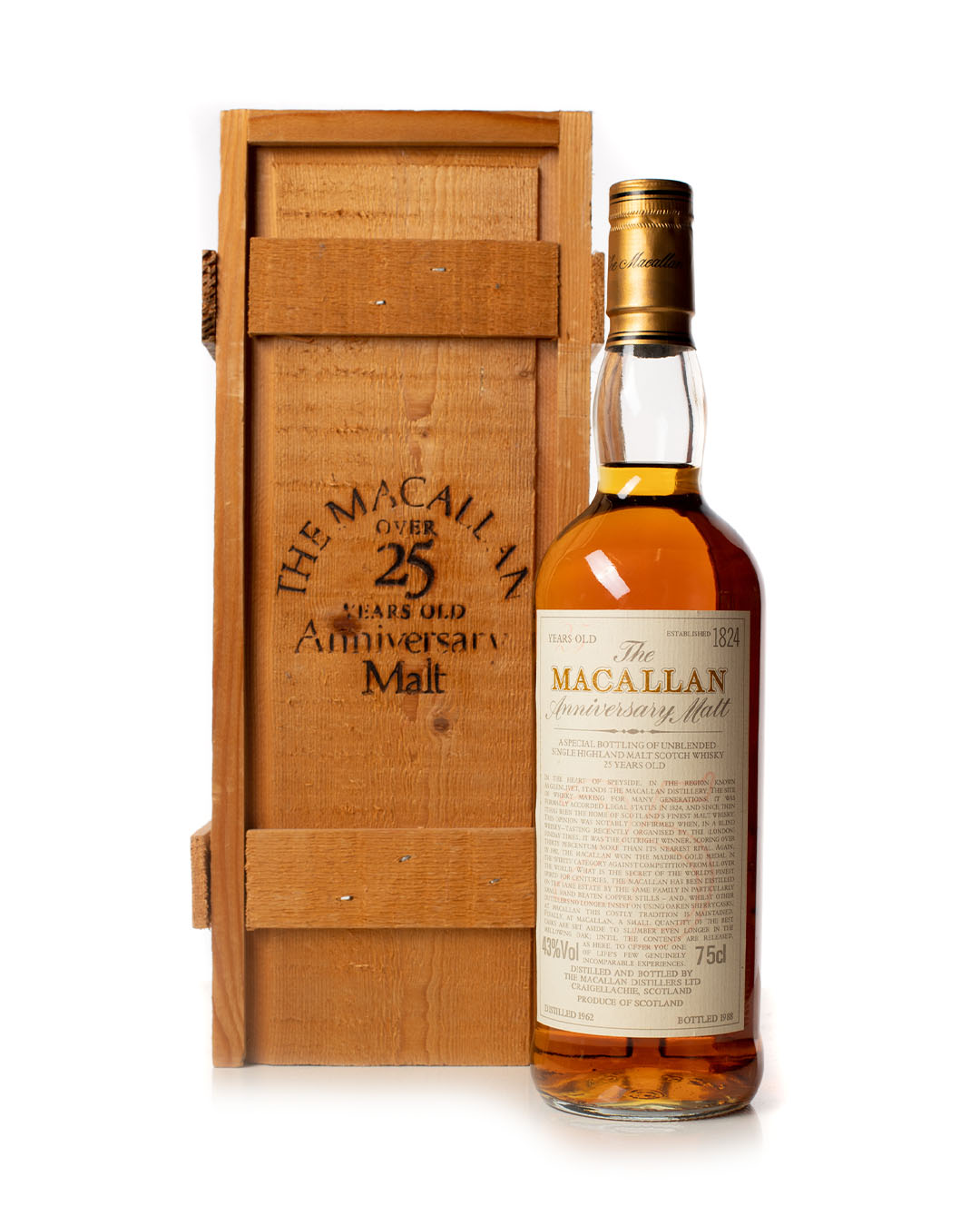 Macallan 1962 25 Year Old Anniversary Malt