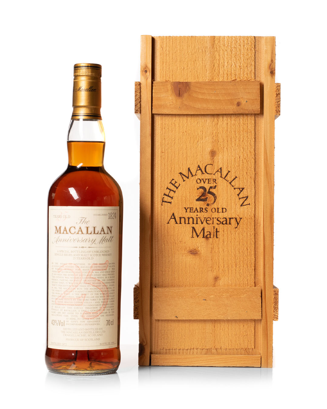 Macallan 1972 25 Year Old Anniversary Malt