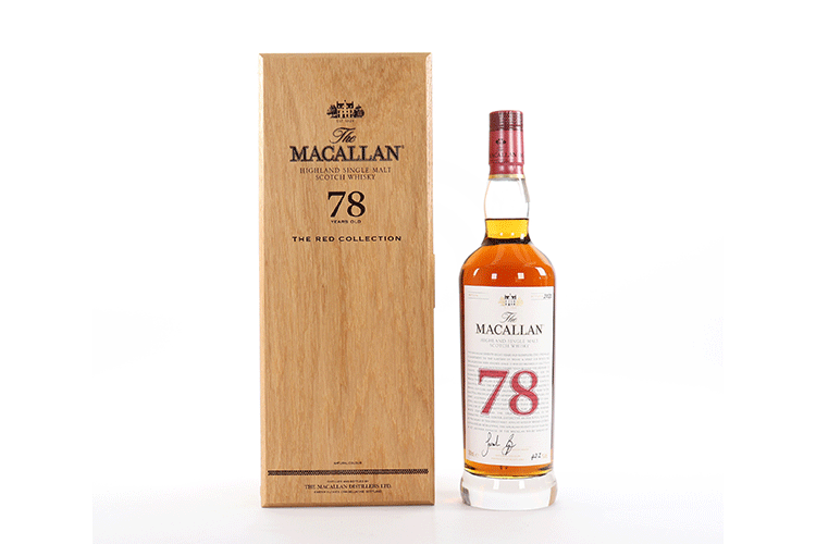 Selling old whisky Macallan Red 78 Year Old - £92,500