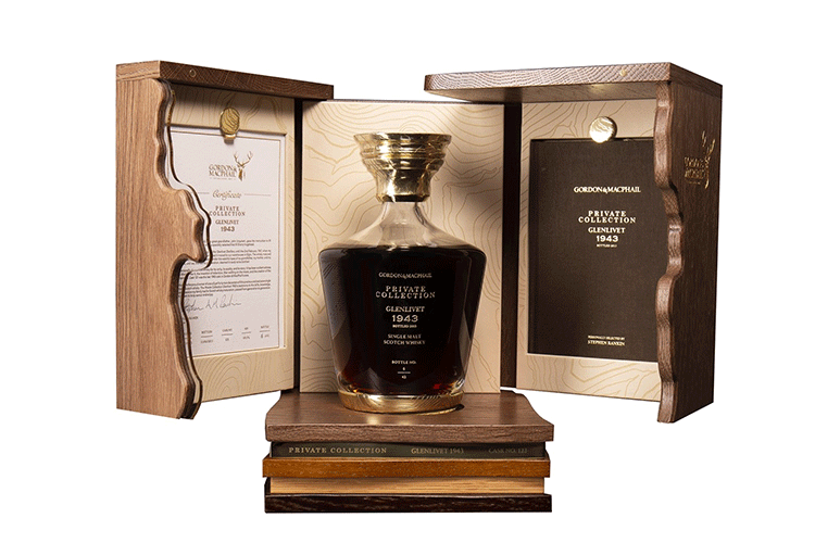 Whisky auctions Glenlivet 1943 70 Year Old Gordon & Macphail - £34,000