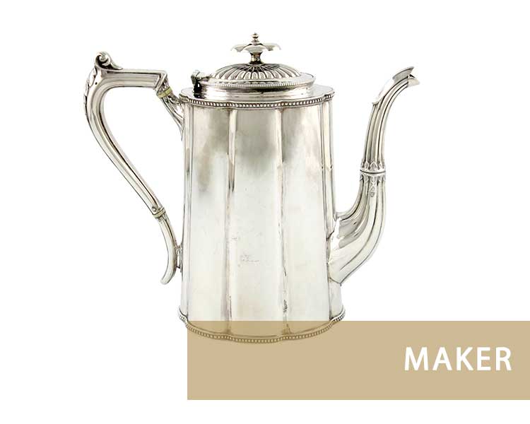 Vintage silver coffee pot discount