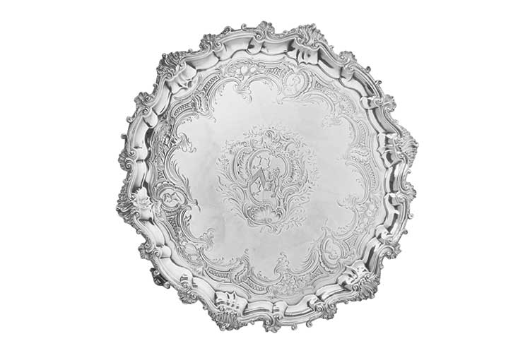 Salver-probably-by-John-Swift-British silver