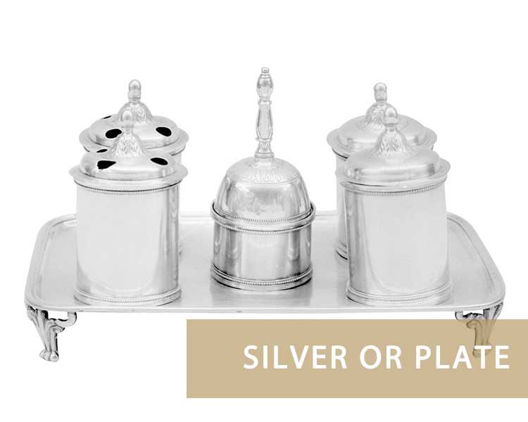 Silver inkstand valuation