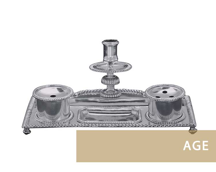 Silver inkstand worth