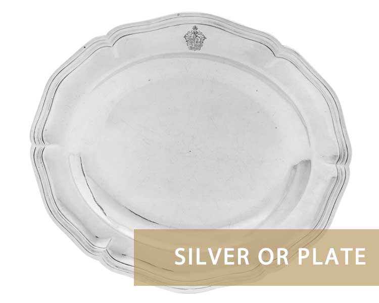 Silver meat platter valuation