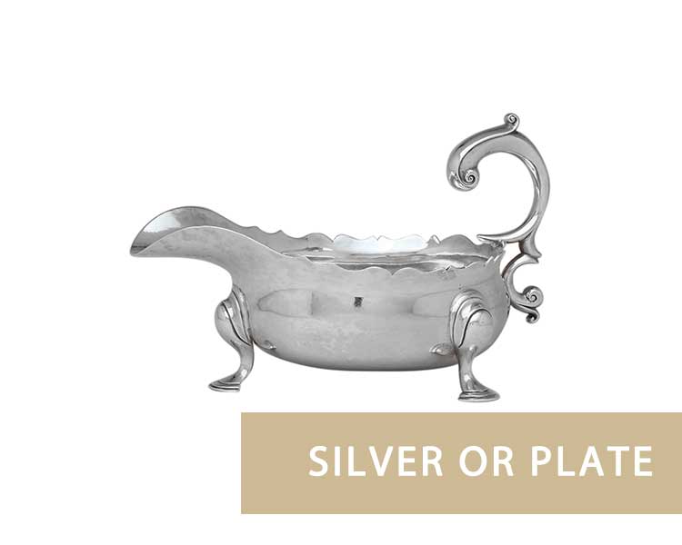 Silver sauce boat valuation