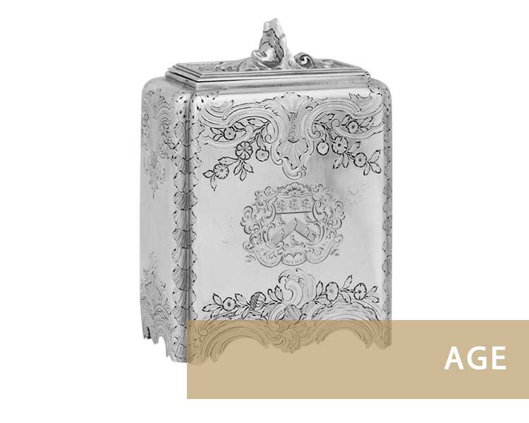 Silver tea caddy value