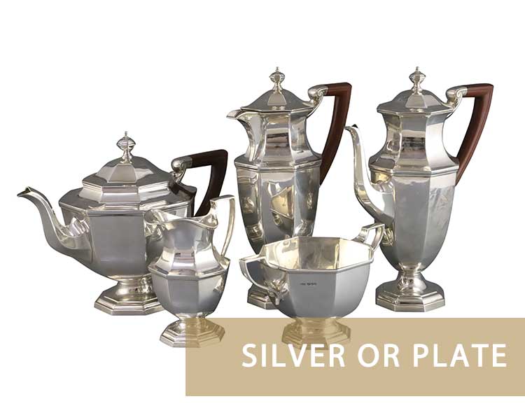 Silver tea service valuation