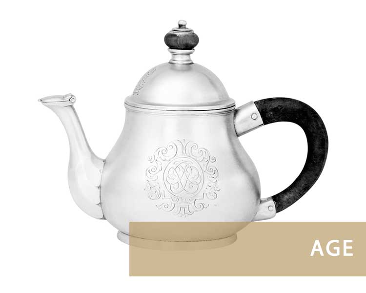 Silver teapot worth