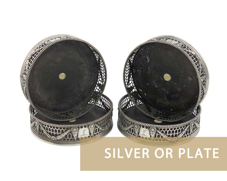 Silver-wine-coasters-valuation Silver wine coasters valuation