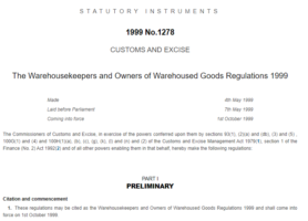 What is a duty representative Warehousekeepers and Owners of Warehoused Goods Regulations 1999 What is a duty representative Warehousekeepers and Owners of Warehoused Goods Regulations 1999