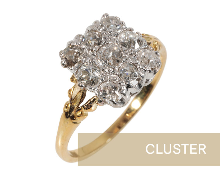 Diamond cluster ring Diamond cluster ring