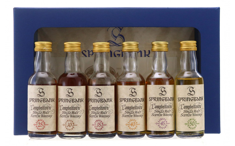 The Springbank Millennium Miniatures, image via Whisky Auctioneer