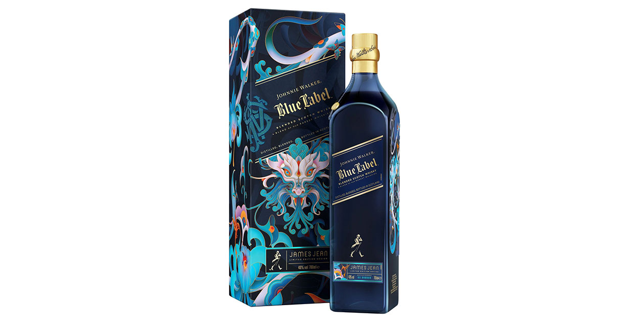 The new Johnnie Walker Blue Label Year of the Dragon. Image via Malts.com.